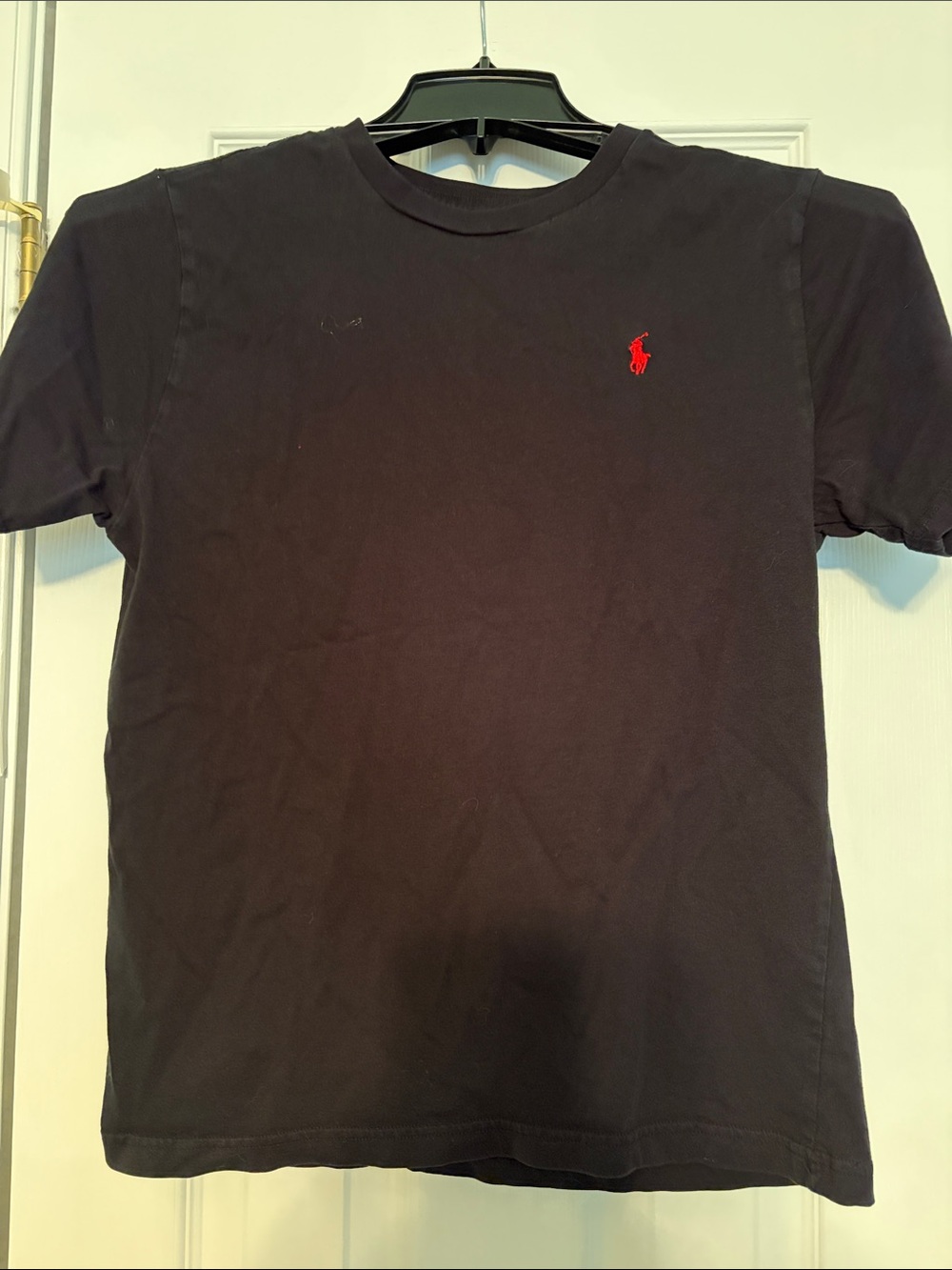 Polo by Ralph Lauren Black Short Sleeve Crew Tee with Red Pony